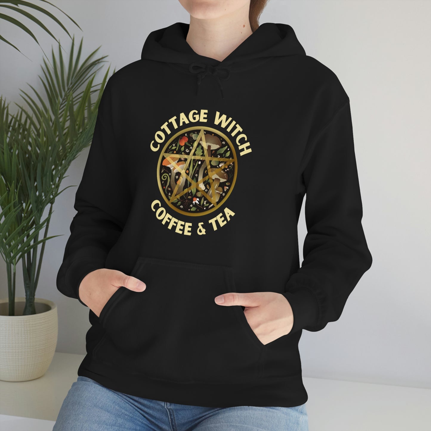 Cottage Witch Coffee and Tea Heavy Hoodie