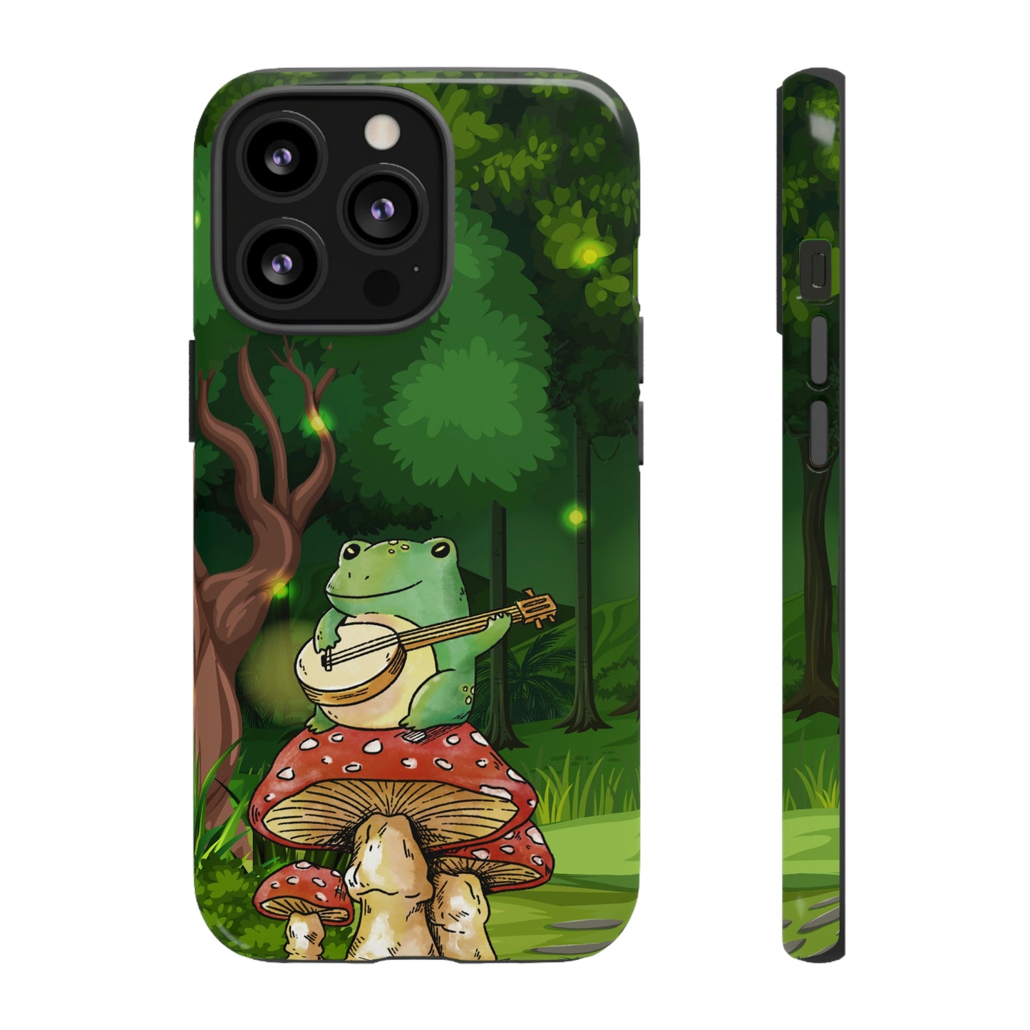 Cottagecore Banjo Froggy Phone Case