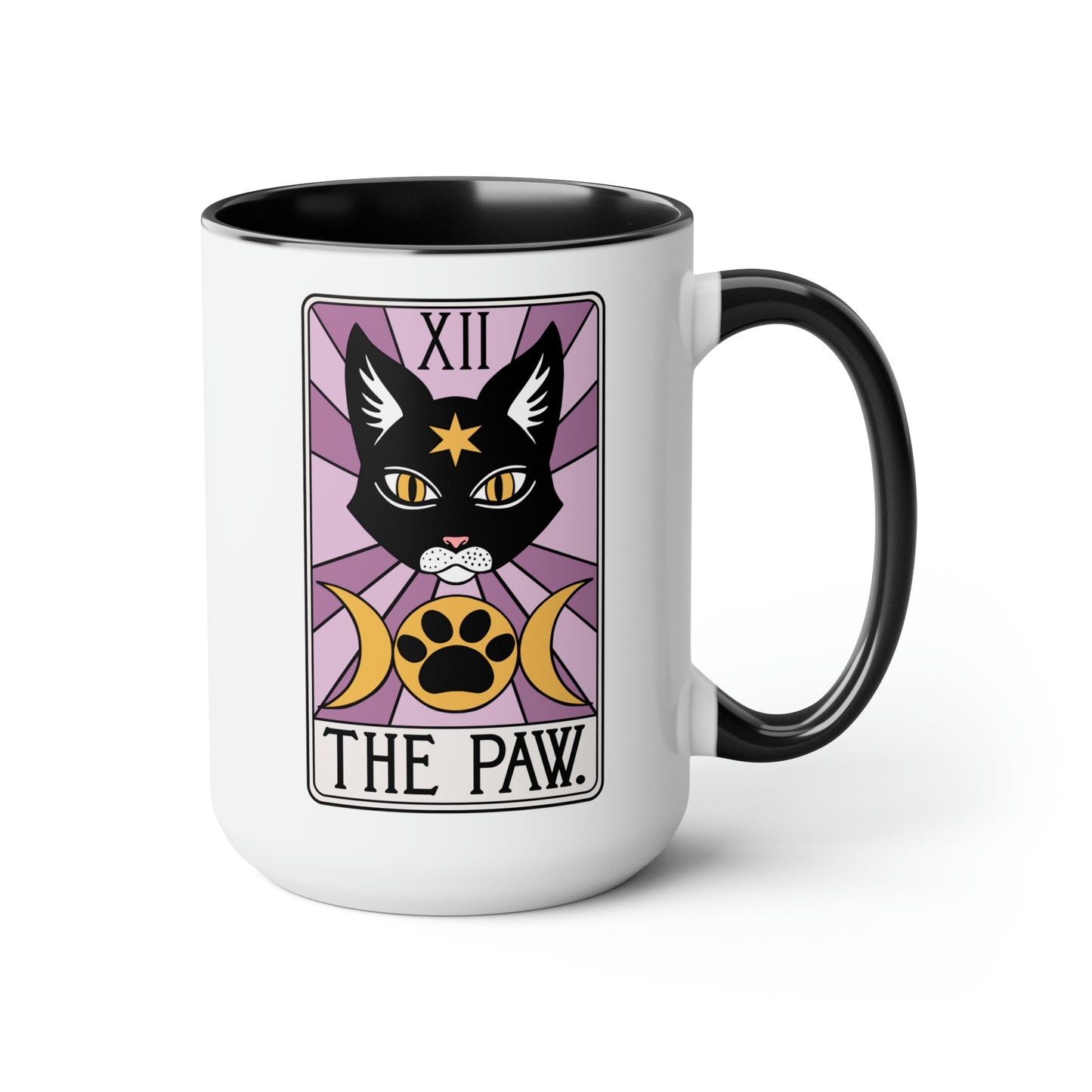 The Paw Tarot Mug - Large Two Tone