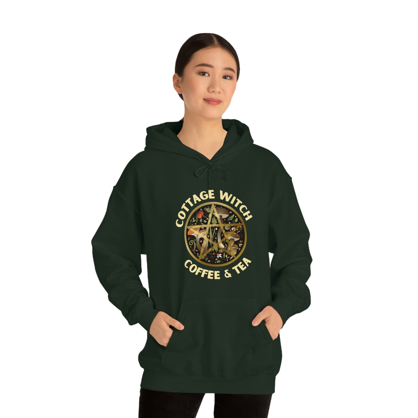 Cottage Witch Coffee and Tea - Unisex Heavy Blend Hooded Sweatshirt