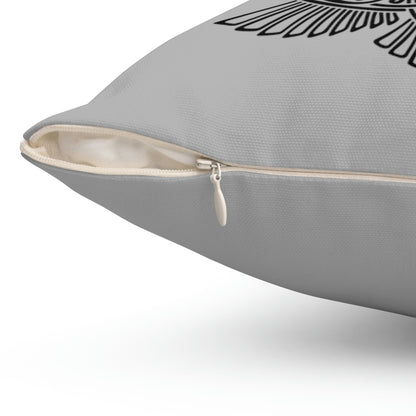 Valknut With Ravens - Spun Polyester Square Pillow
