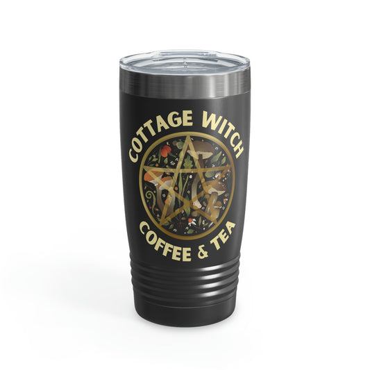 Cottage Witch Coffee and Tea Stainless Travel Tumbler, 20oz