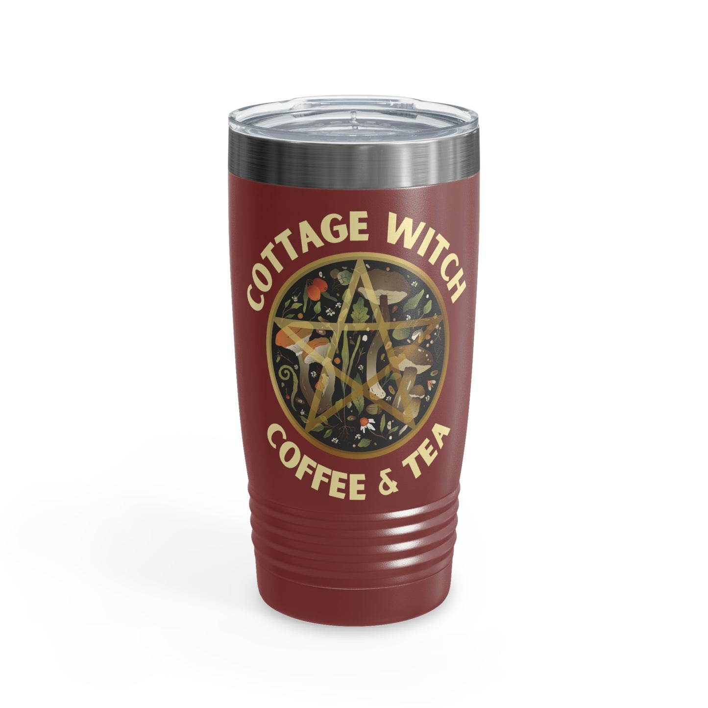 Cottage Witch Coffee and Tea Stainless Travel Tumbler, 20oz