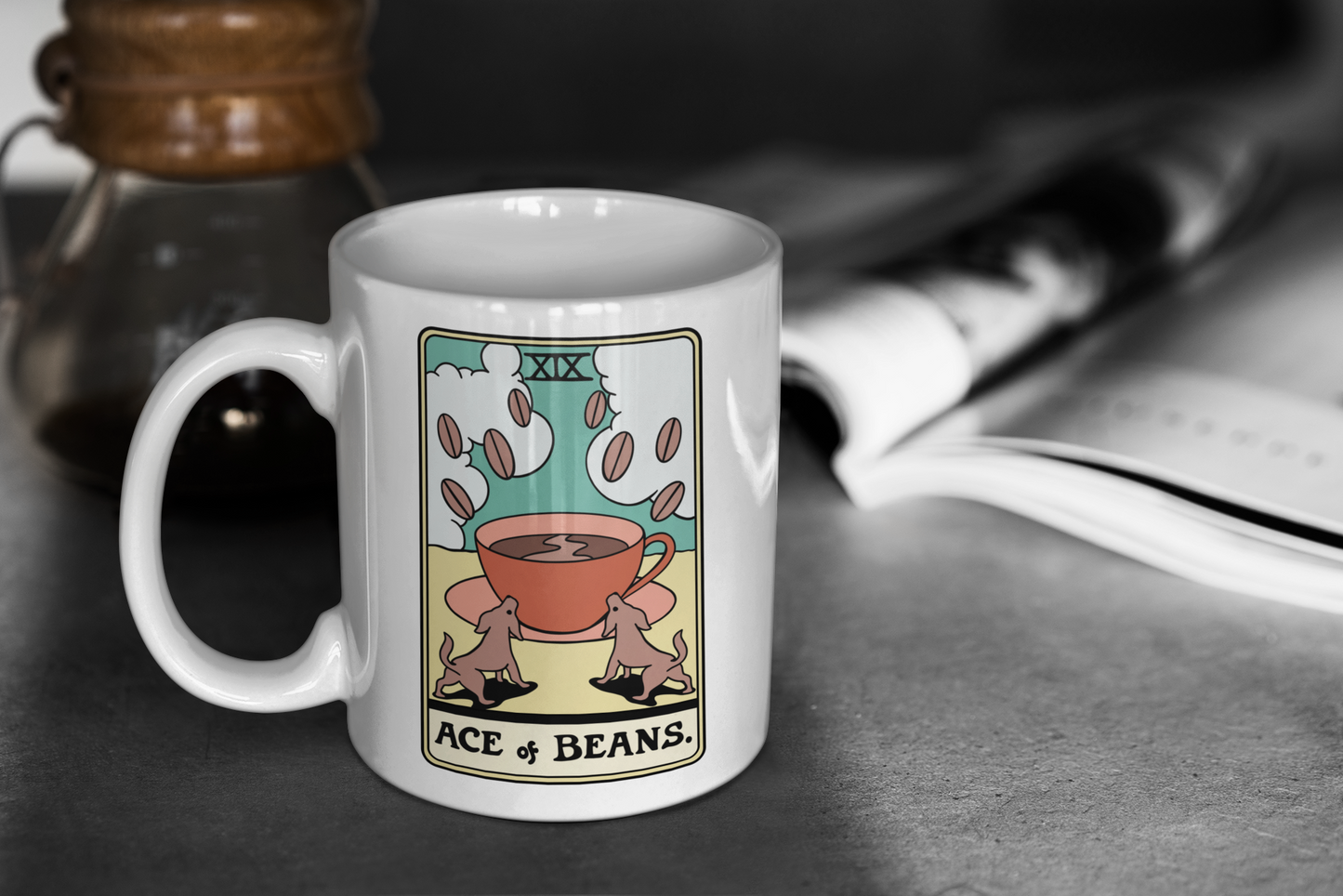 “Ace of Beans” Tarot Mug